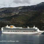 Luftverschmutzung durch Kreuzfahrtschiff Kroatien Korcula Foto W. Willner_0369