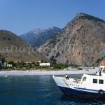 Kreta Agia Roumeli Strand am Ende der Samaria Schlucht Foto W. Willner21004